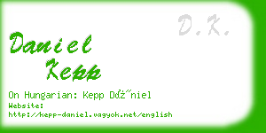 daniel kepp business card